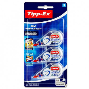 Tipex Roller Pk3