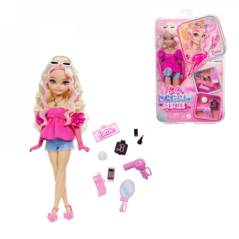 Barbie  Dream Besties Malibu Doll and Accessories