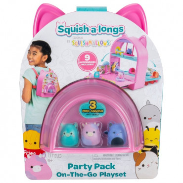 Squish-a-longs on the go playset party pack