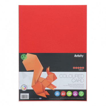 A4 Activity Card 50 Sheets Saffron