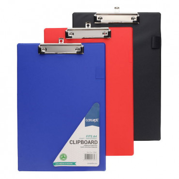 Clip Board Pvc 4 Asst