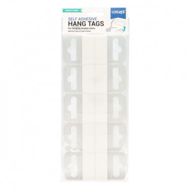 Hang Tabs Euro Hole Adhesive 50Pk