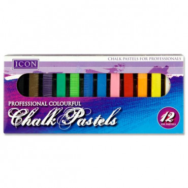 Pastel Chalk 12 Assorted Colours