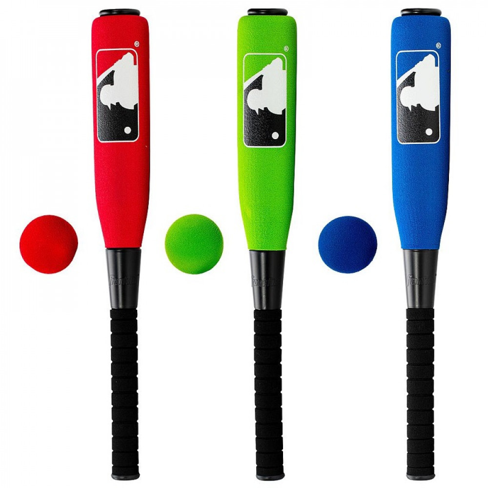 Franklin MLB 24 Foam Bat & Ball- assorted"