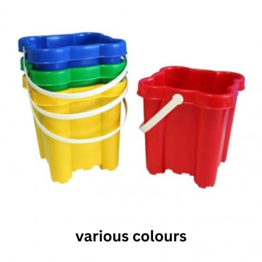 Sand Castle Bucket 7.5in 4 Asst