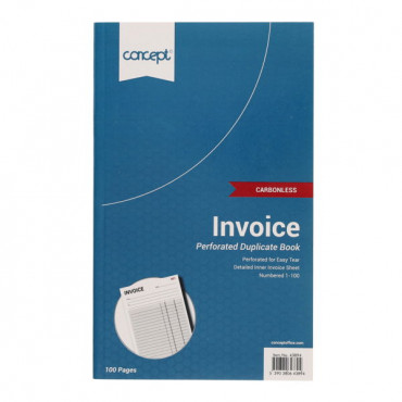 Carbonless Invoice Duplicate Book 100 PG 8X5in