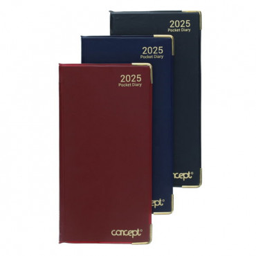 2025 Week To View Executive Slim Diary Assorted