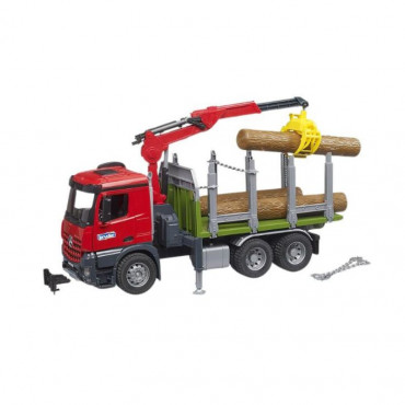 Timber Truck with Loading Crane Grab 3 Trunks