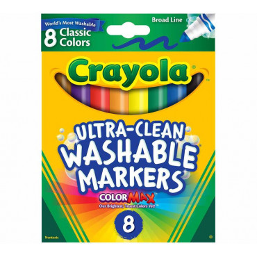 ULTRA CLEAN WASHABLE MARKERS 8PK