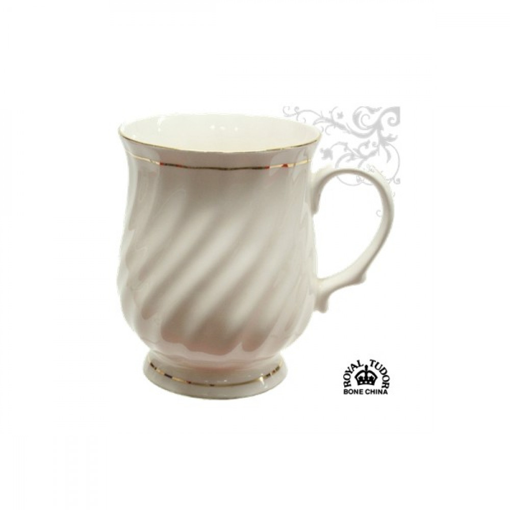 MUG WHITE & GOLD CHINA