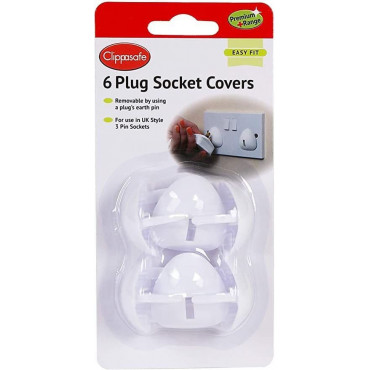 Clippasafe Plug Socket Covers 6 Pack