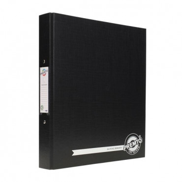 A4 Pp Ring Binder Jet Black