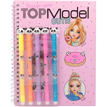 Top Model Colouring Book  with 5 Felt Tip Pens