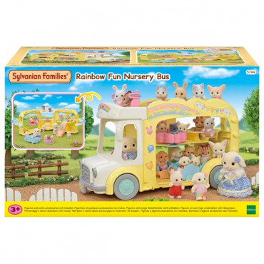 Sylvanian Families rainbow fun nursery bus