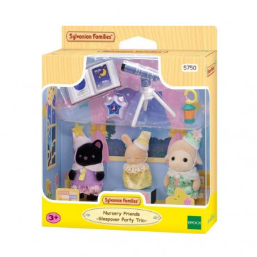 NURSERY FRIENDS SLEEPOVER PARTY TRIO SYLVANIAN