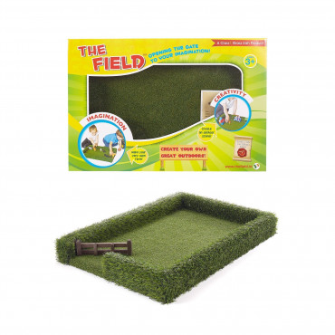 Field W/Wooden Gate 63X44X6Cm