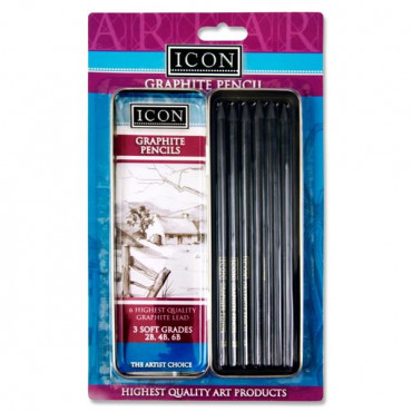 Graphite Pencil Set In Tin 12Pk