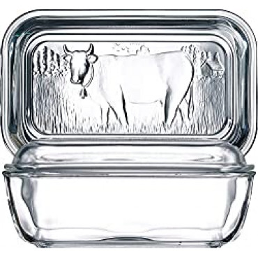 Butter Dish Cow Design W-Lid