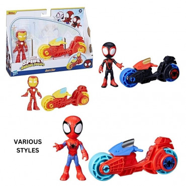 SPIDEY AND FRIENDS FIGURE AND MOTORCYCLE  ASSORTED