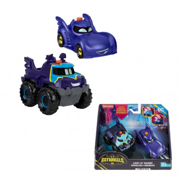 FP Batwheels 1:55 Light Up Racers 2pk (Batmobile )