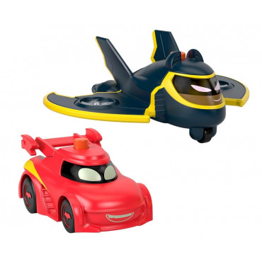 FP Batwheels 1:55 Light Up Racers 2pk