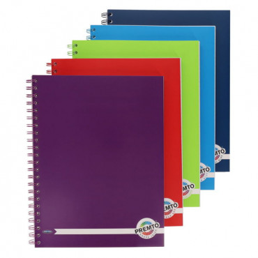 A4 200pg Spiral Notebook ASSORTMENT