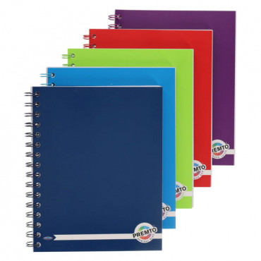 A5 200pg Wiro Notebook - assorted