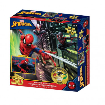 Marvel Spider-Man Double Sided Puzzle 200pc