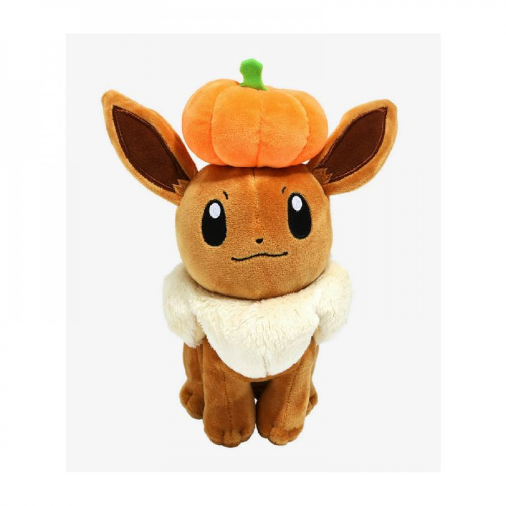 Pokemon Eevee with Pumpkin - 8 inch Plush