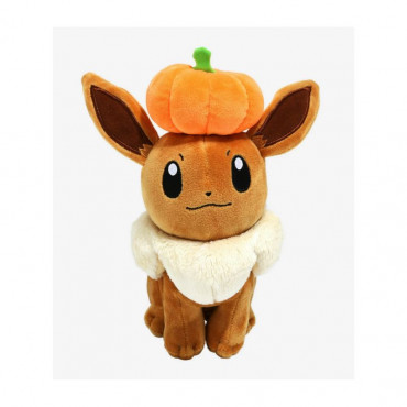 Pokemon Eevee with Pumpkin - 8 inch Plush