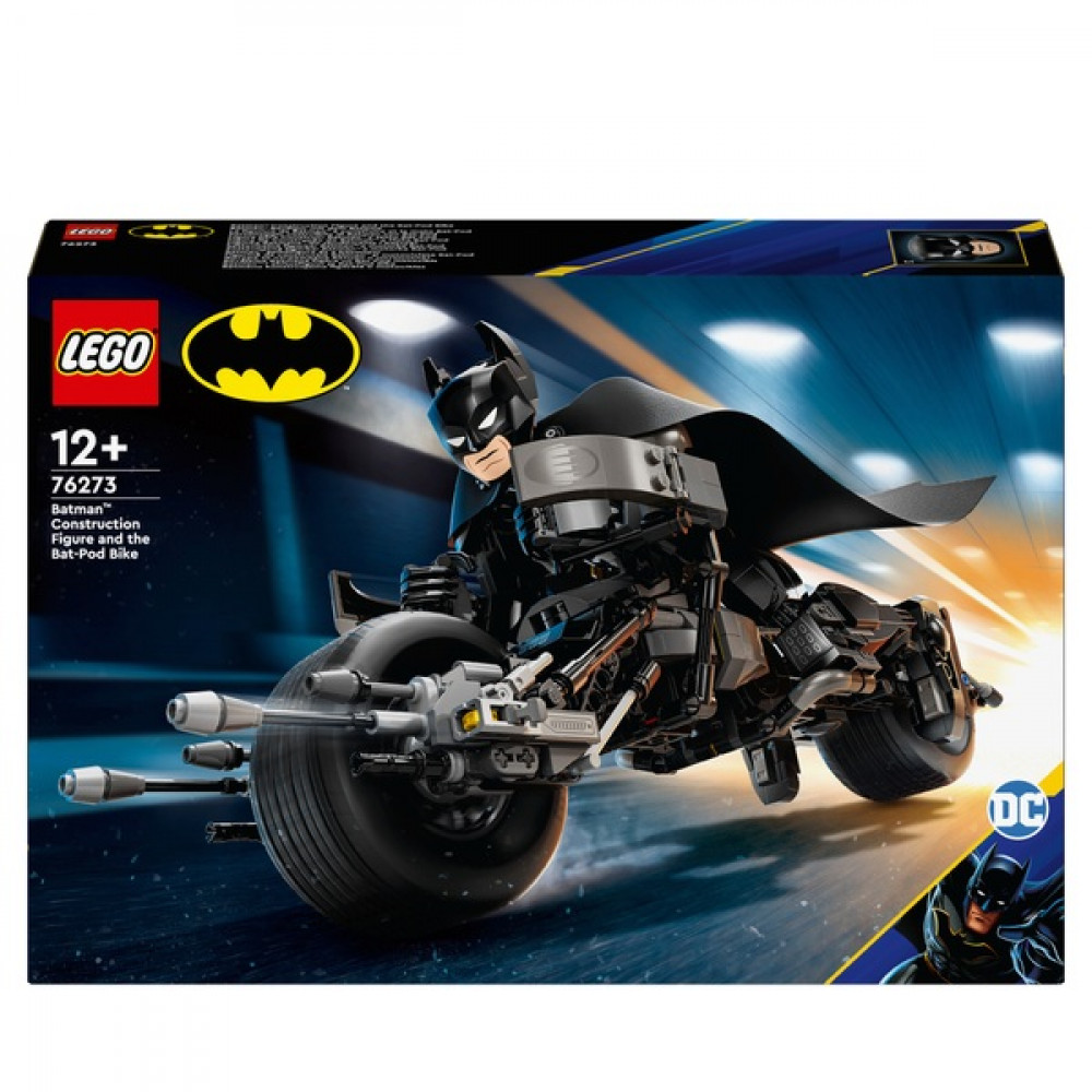 Batman Construction Figure and the Bat-Pod Bike