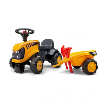 BABY JCB RIDE ON TRACTOR WITH TRAILER