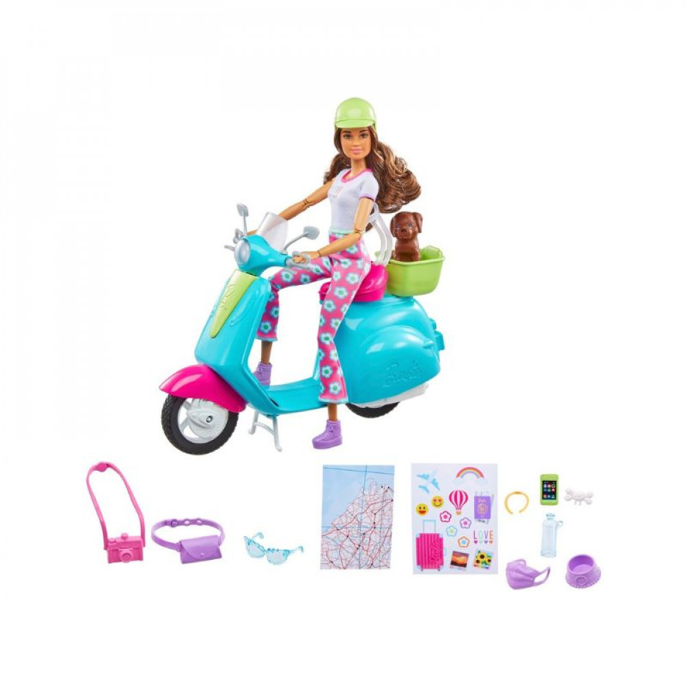 BARBIE SUMMER TRAVEL SCOOTER