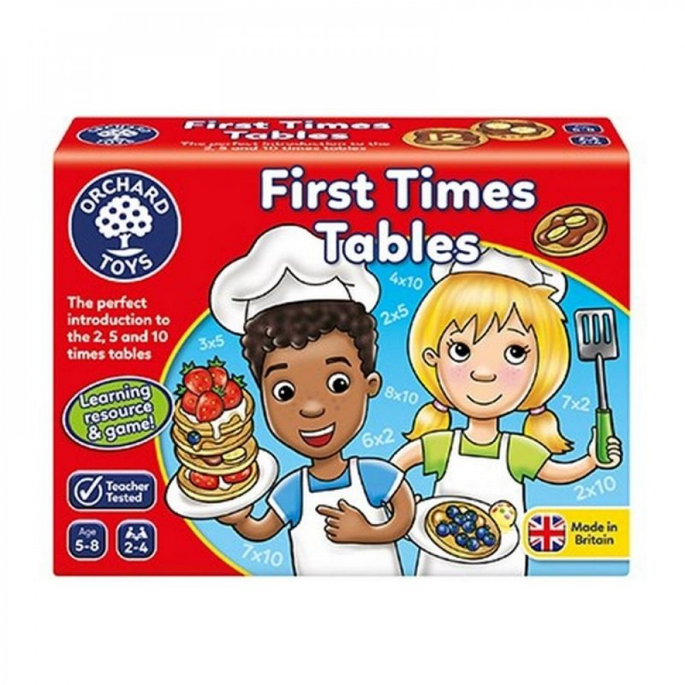 FIRST TIMES TABLES