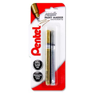 Pentel Card 2 Metallic Paint Markers