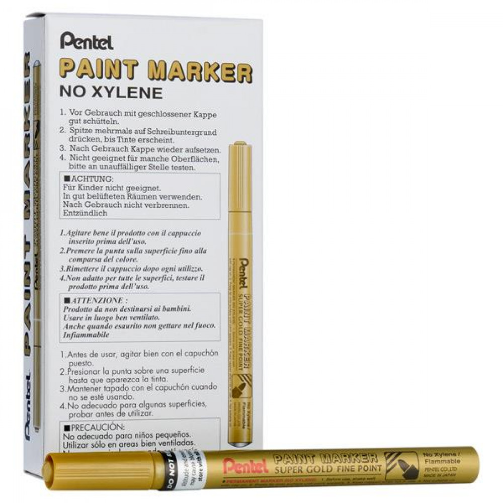 Metallic Paint Fine Point Marker - Gold