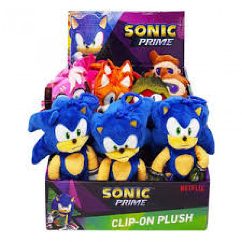 Sonic Clip On Plush Keyring