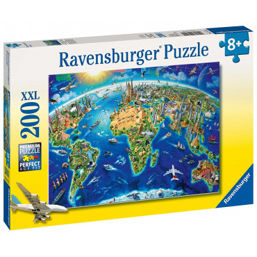 Word Landmark Map Puzzle