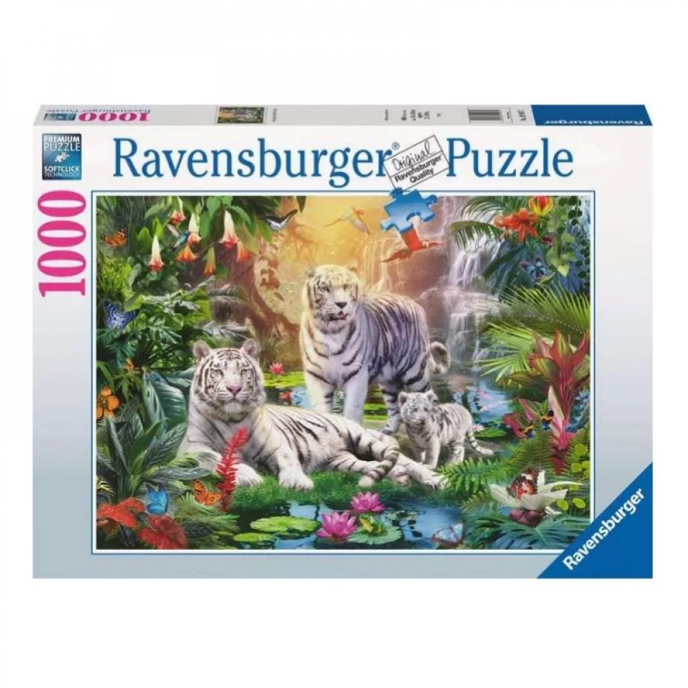 White Tiger Family  1000pc