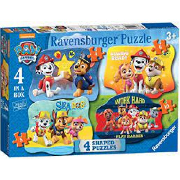 PAW PATROL 4 LARGE SHAPE PUZZLES