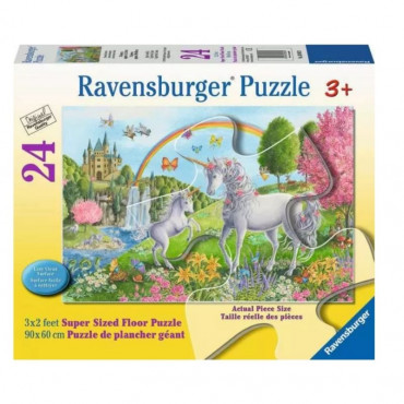 Prancing Unicorns 24 Pc Floor Puzzle