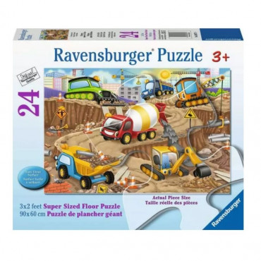 Construction Fun 24 Pc Floor Puzzle