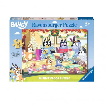 Bluey Christmas Giant Floor Puzzle 24pc