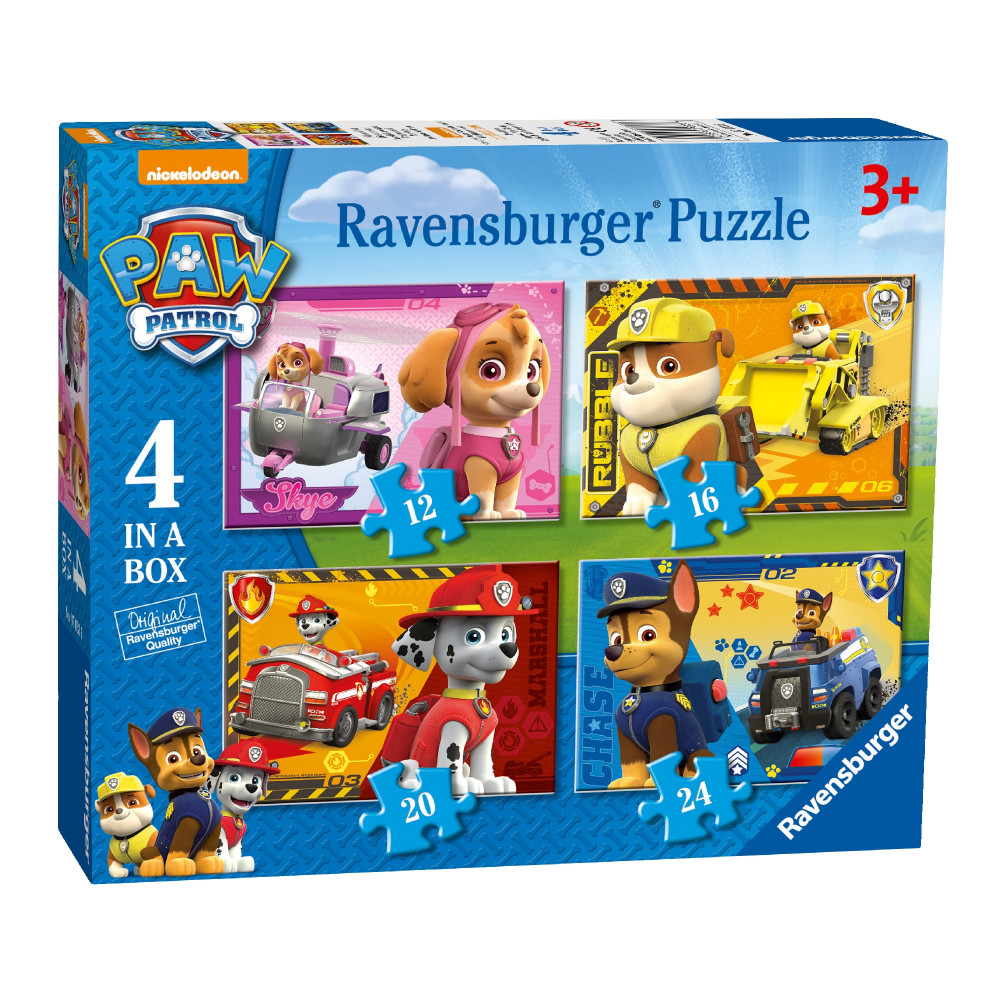 Paw Patrol 4 In A Box Puzzle