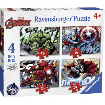 Avenges Assemble 4 In A Box Puzzle