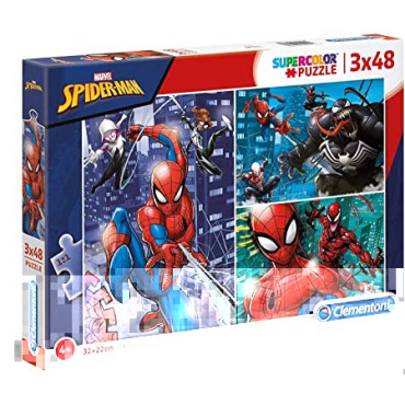 Spiderman 3 x 49Pce Puzzles