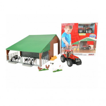 Case Tractor and Shed Playset 1:32 Scale