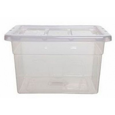 STORAGE BOX 56CM MAXI CLEAR