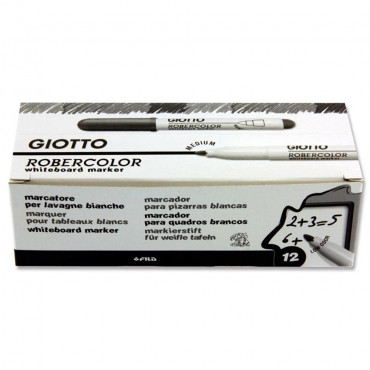 Whiteboard Marker Black Single Giotto