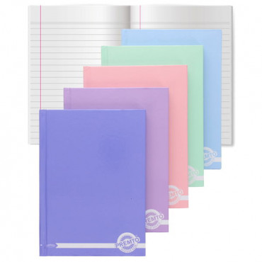 A5 160pg Hardcover Notebook Pastel assorted